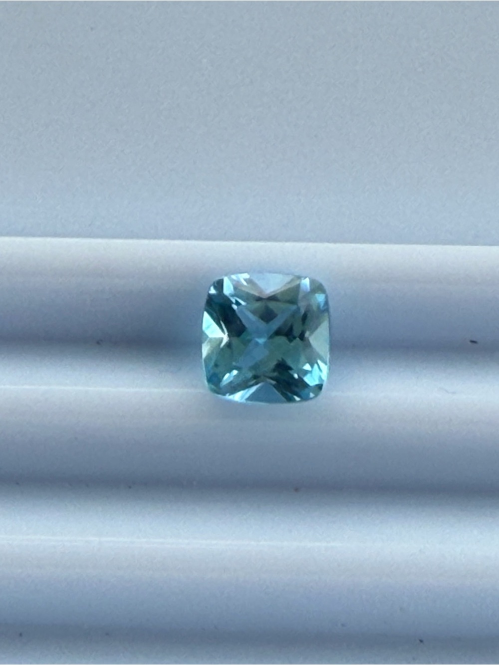 Antique Cushion-Cut Light Blue Topaz 1.19 carats